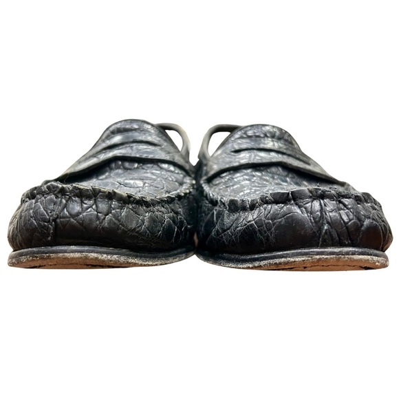Zelli Genuine Crocodile Loafers | Handcrafted in Italy | Size 10 M - Picture 5 of 10